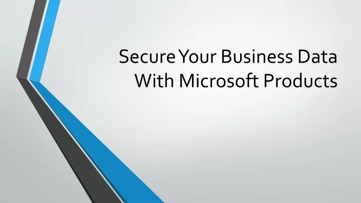 secure your business data with microsoft products