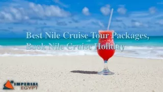 Best Nile Cruise Tour Packages, Book Nile Cruise Holiday