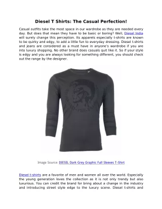 diesel t shirts the casual perfection