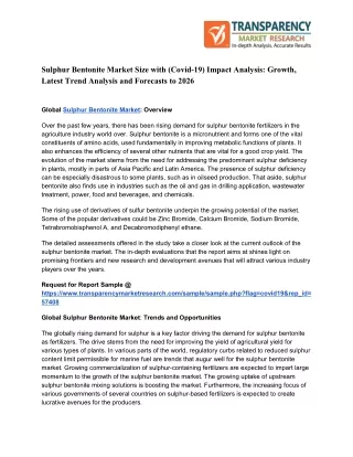 sulphur bentonite market size with covid