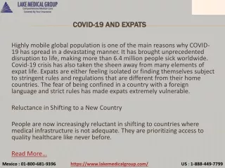 covid 19 and expats