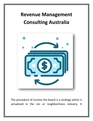 Revenue Management Consulting Australia