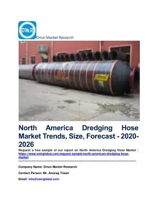North America Dredging Hose Market Trends, Size, Forecast - 2020-2026