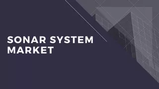 sonar system market