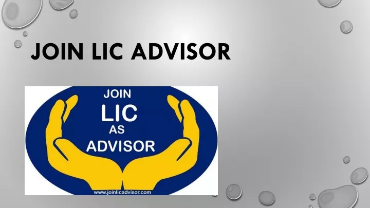 join lic advisor