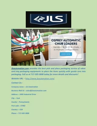jlsautomation com provides the best pick