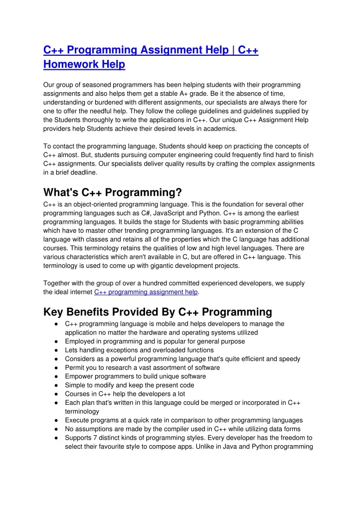 c programming assignment help c homework help