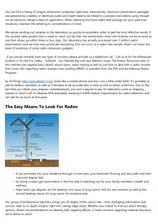 What Radon Examination Kit To Use?