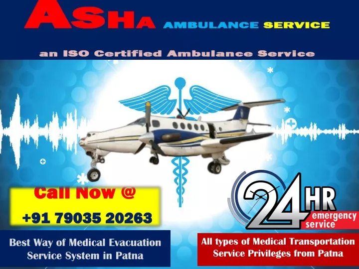 best way of medical evacuation service system in patna