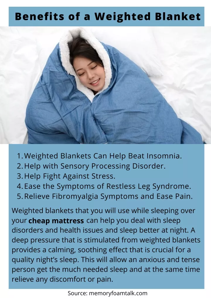 benefits of a weighted blanket