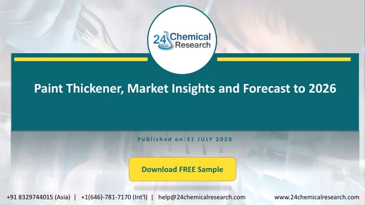 paint thickener market insights and forecast