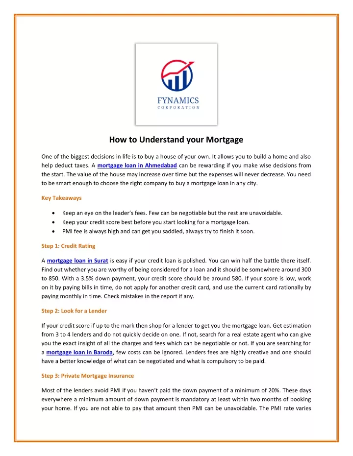 how to understand your mortgage