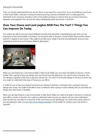 How to Get More Results Out of Your New home Designs Australia