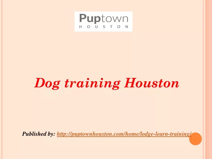 dog training houston published by http