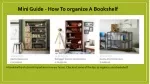 Mini Guide - How to organize A Bookshelf - slide 1