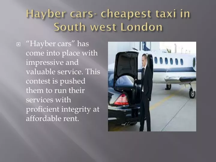 hayber cars cheapest taxi in south west london