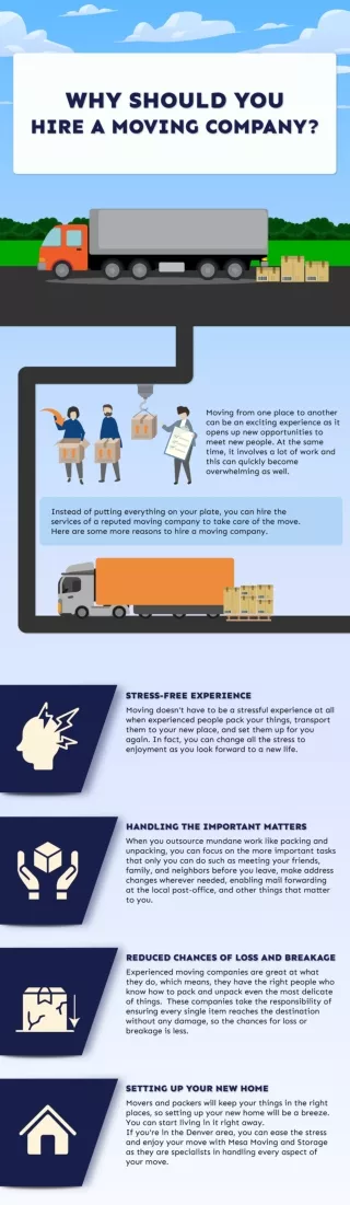 Why Should You Hire a Moving Company?