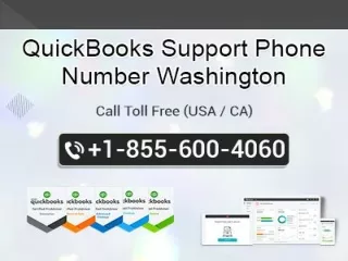 QuickBooks Support Phone Number Washington 1-855-6OO-4O6O