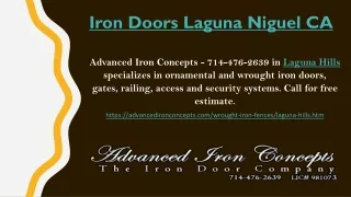 iron doors laguna niguel ca