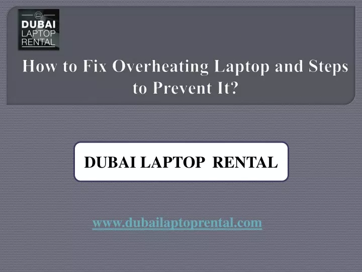 how to fix overheating laptop and steps to prevent it
