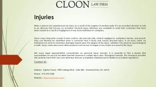 injuries