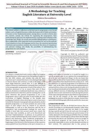 international journal of trend in scientific