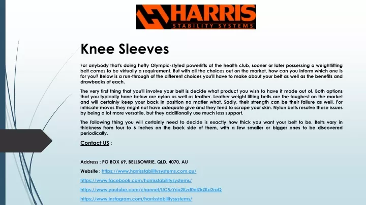 knee sleeves