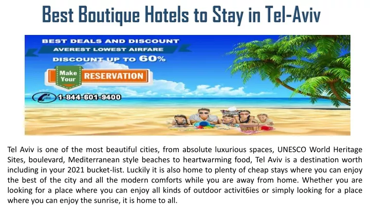 best boutique hotels to stay in tel aviv