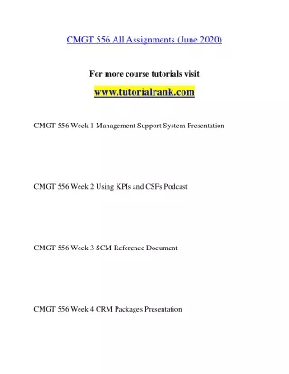 CMGT 556 Education for Service--tutorialrank.com