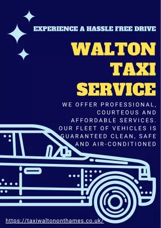 Hire Affordable Taxi Services in Walton
