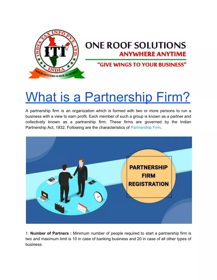 what is a partnership firm
