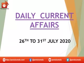 daily current affairs