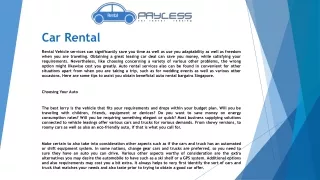 car rental
