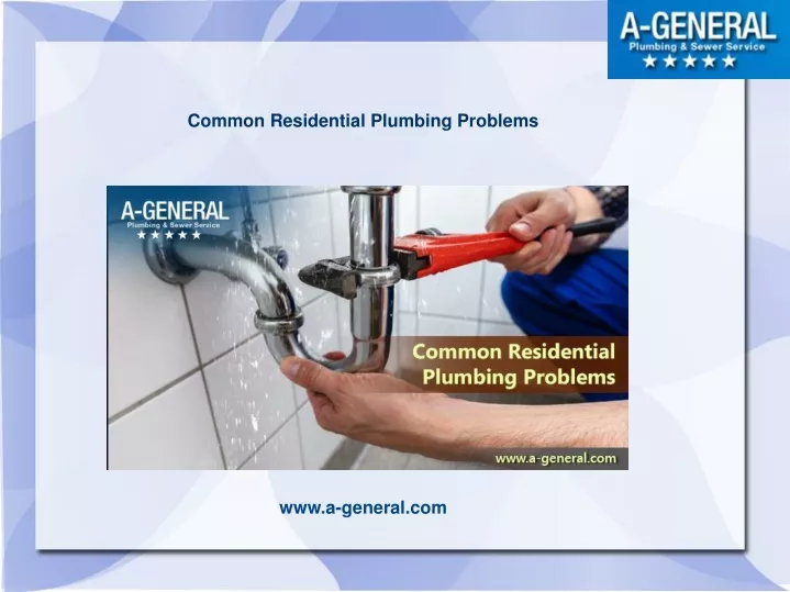 common residential plumbing problems