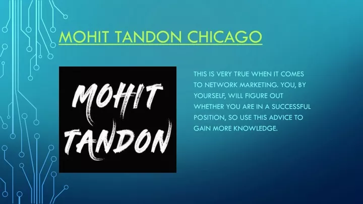 mohit tandon chicago