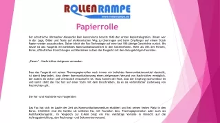 Papierrolle