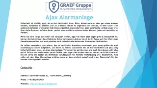 ajax alarmanlage