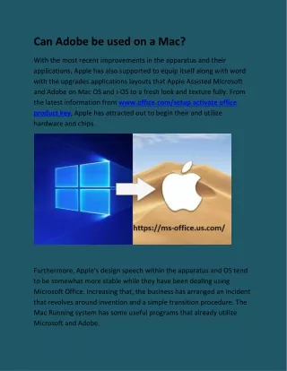can adobe be used on a mac