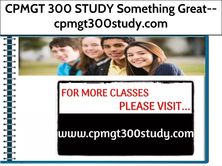 cpmgt 300 study something great cpmgt300study com