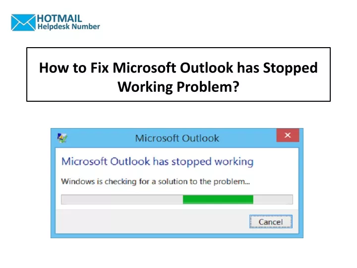 how to fix microsoft outlook has stopped working problem