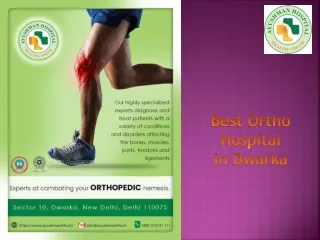 Best Ortho Hospital in Dwarka