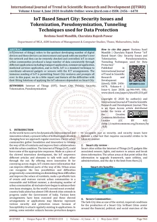 international journal of trend in scientific