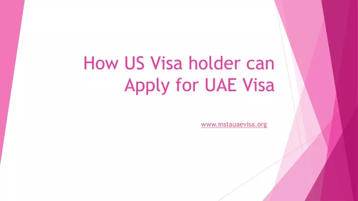 how us visa holder can apply for uae visa