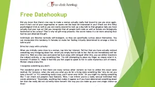 free datehookup