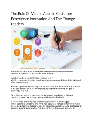 the role of mobile apps in customer experience