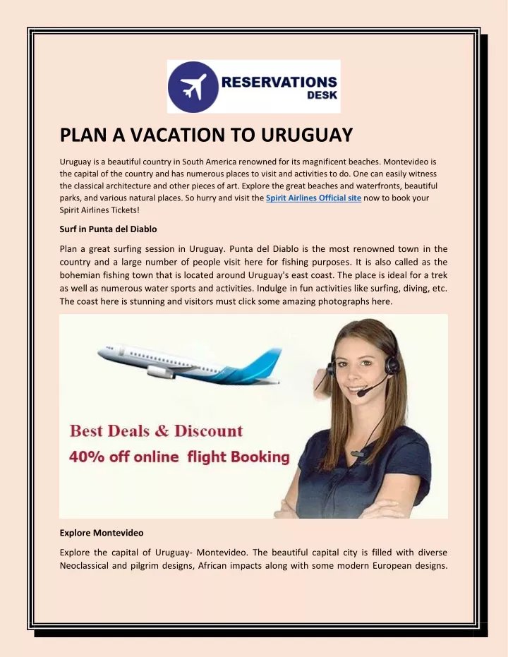 plan a vacation to uruguay