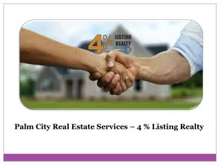 Get Top-Notch Palm City Real Estate Services