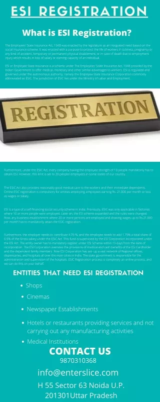 ESI Registration