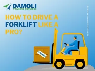 How to drive a Forklift like a pro?