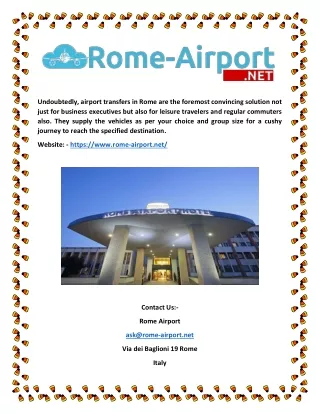 Rome Airport Transfer/s | Rome airport. Fiumicino & Ciampino airports - - - (romeairport)